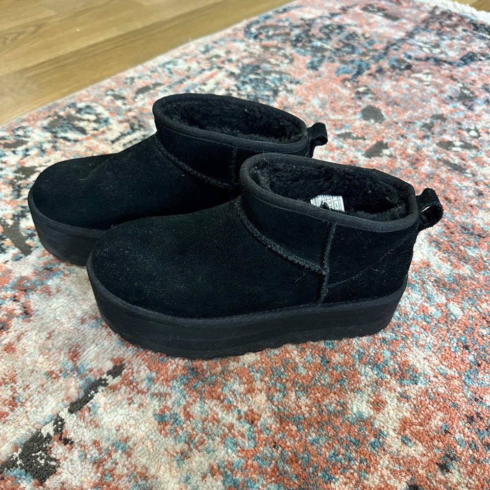UGG Black Suede Women's Boots